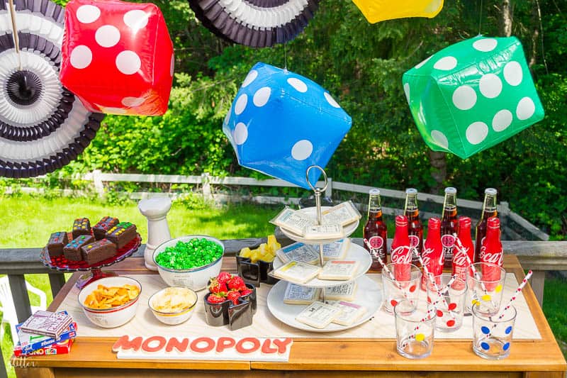 game night themed birthday party