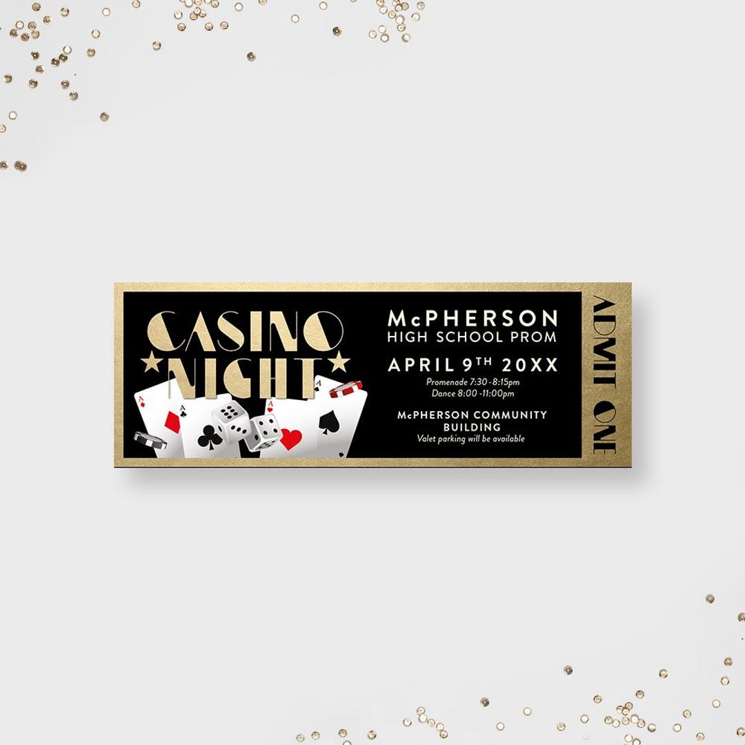 casino night theme prom
