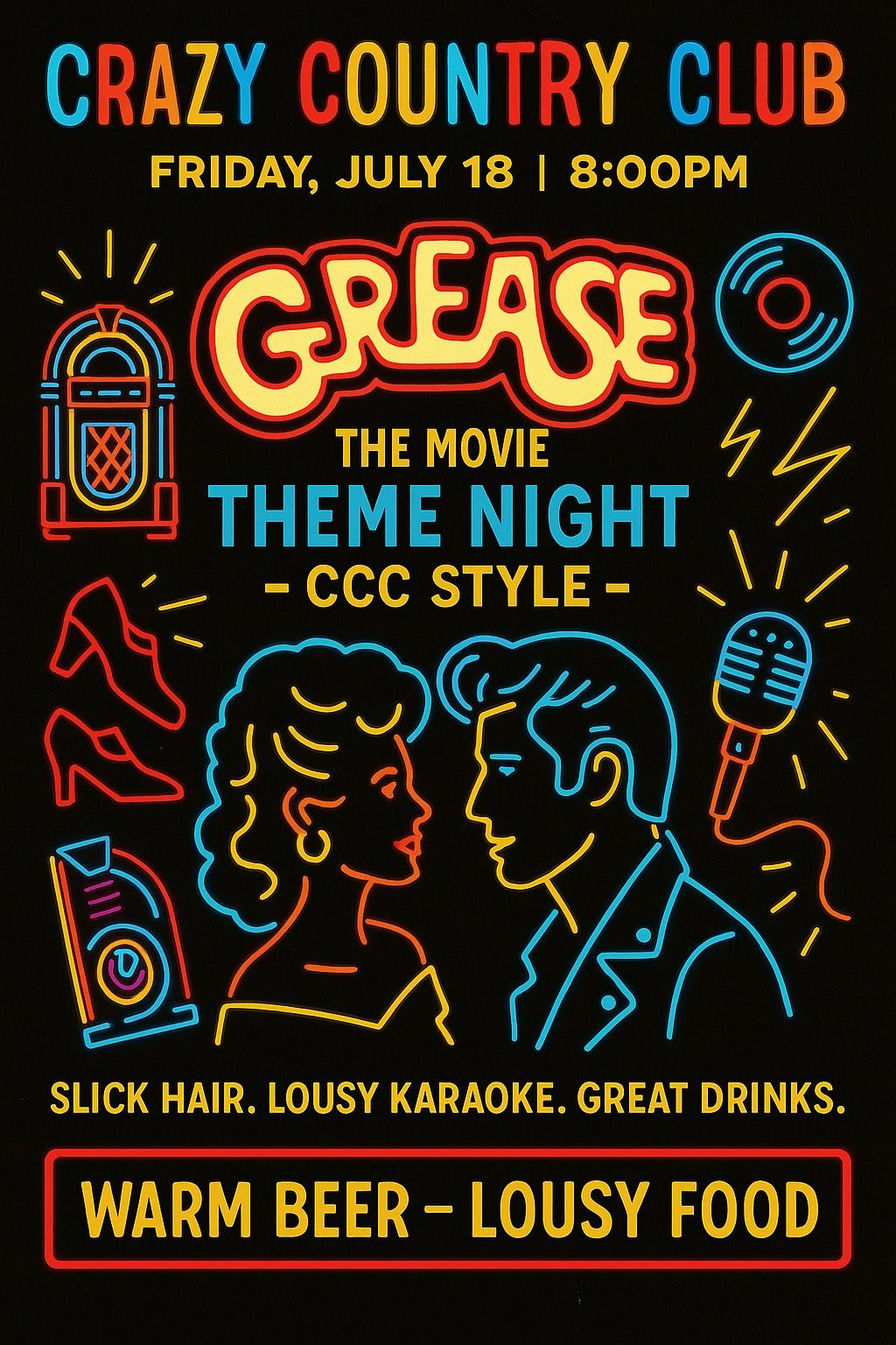 grease theme night