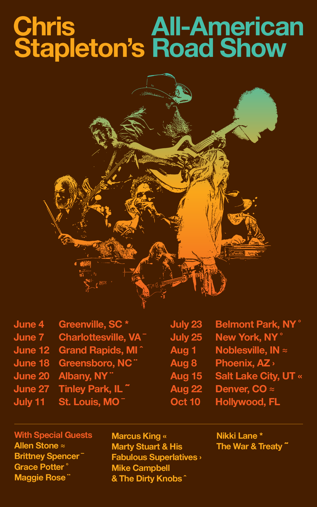 chris stapleton tour dates